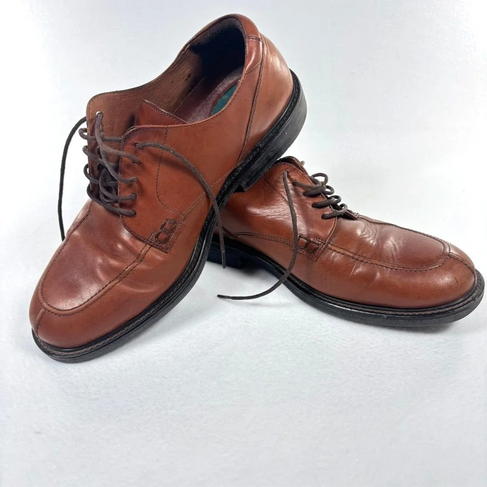 Florsheim Dress Shoes Loafers Mens 13 M Brown‎ Leather Comfortech Lace up